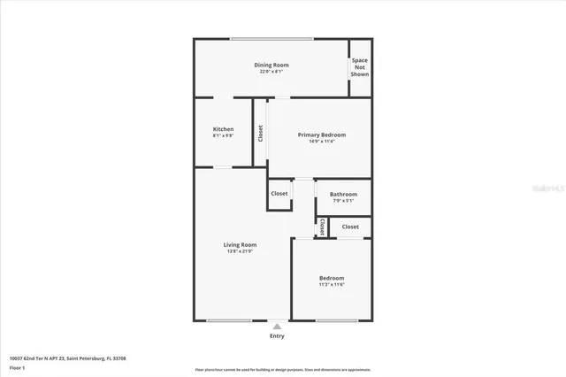 $114,999 | 10037 62nd Avenue North, Unit 23, St. Petersburg, FL 33708