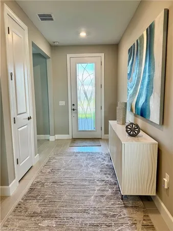 a view of an entryway door