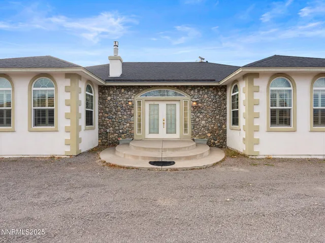 a front view of a house