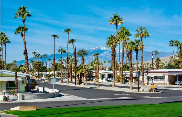 a view of a lake with a sitting area