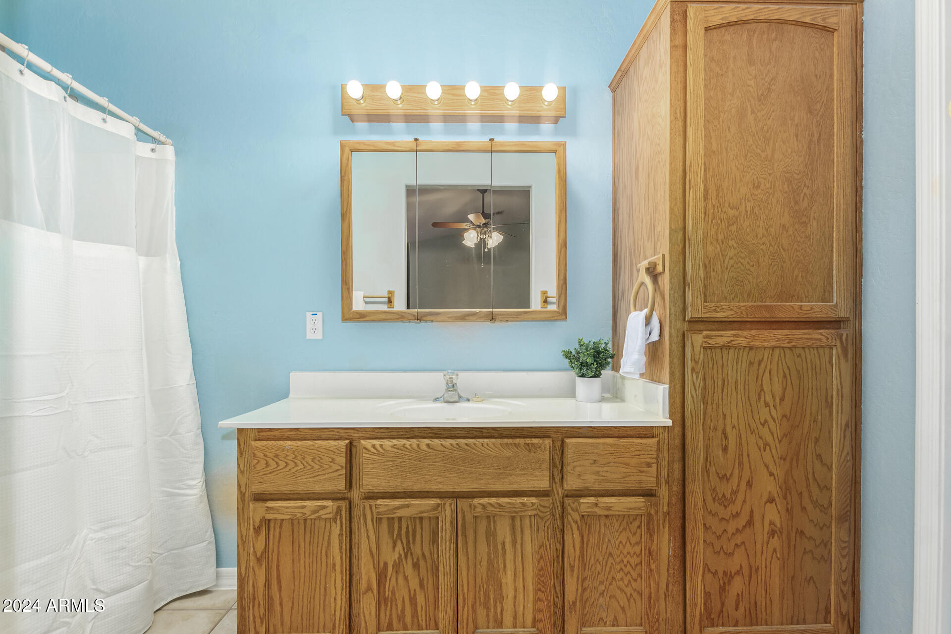 57 North Roadrunner Road Apache Junction, AZ 85119 - Photo 27 of 44 a bathroom with a sink and a mirror