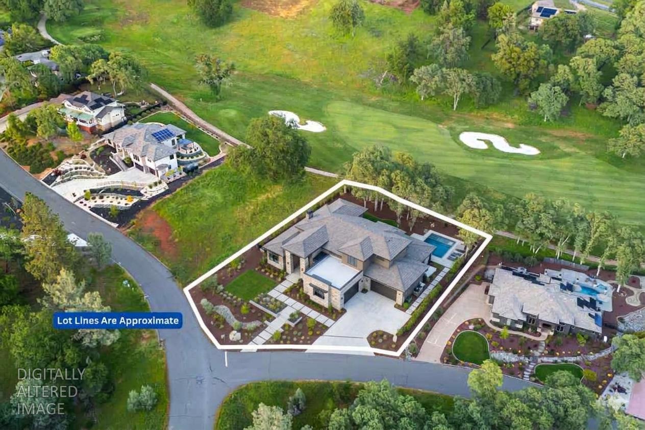 The home on the vacant lot was created by Gemini AI.