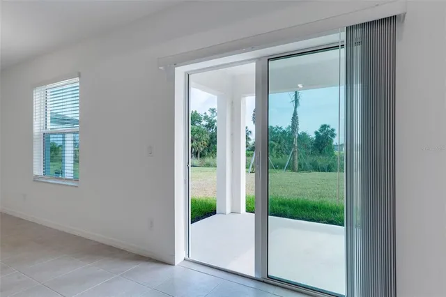 a view of an front door