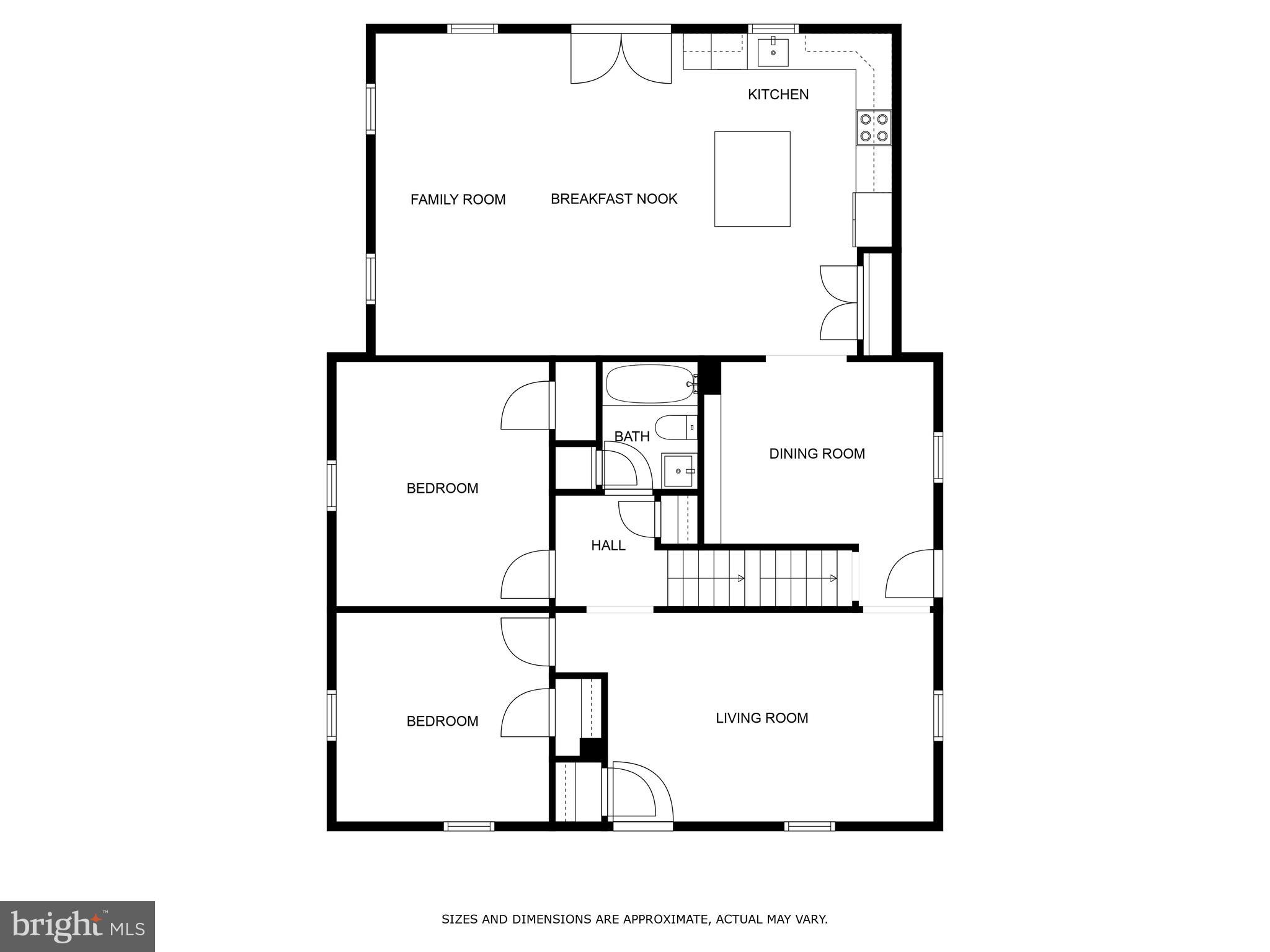 2836 Cameron Road Falls Church, VA 22042 - Photo 33 of 35 MAIN LEVEL FLOORPLAN