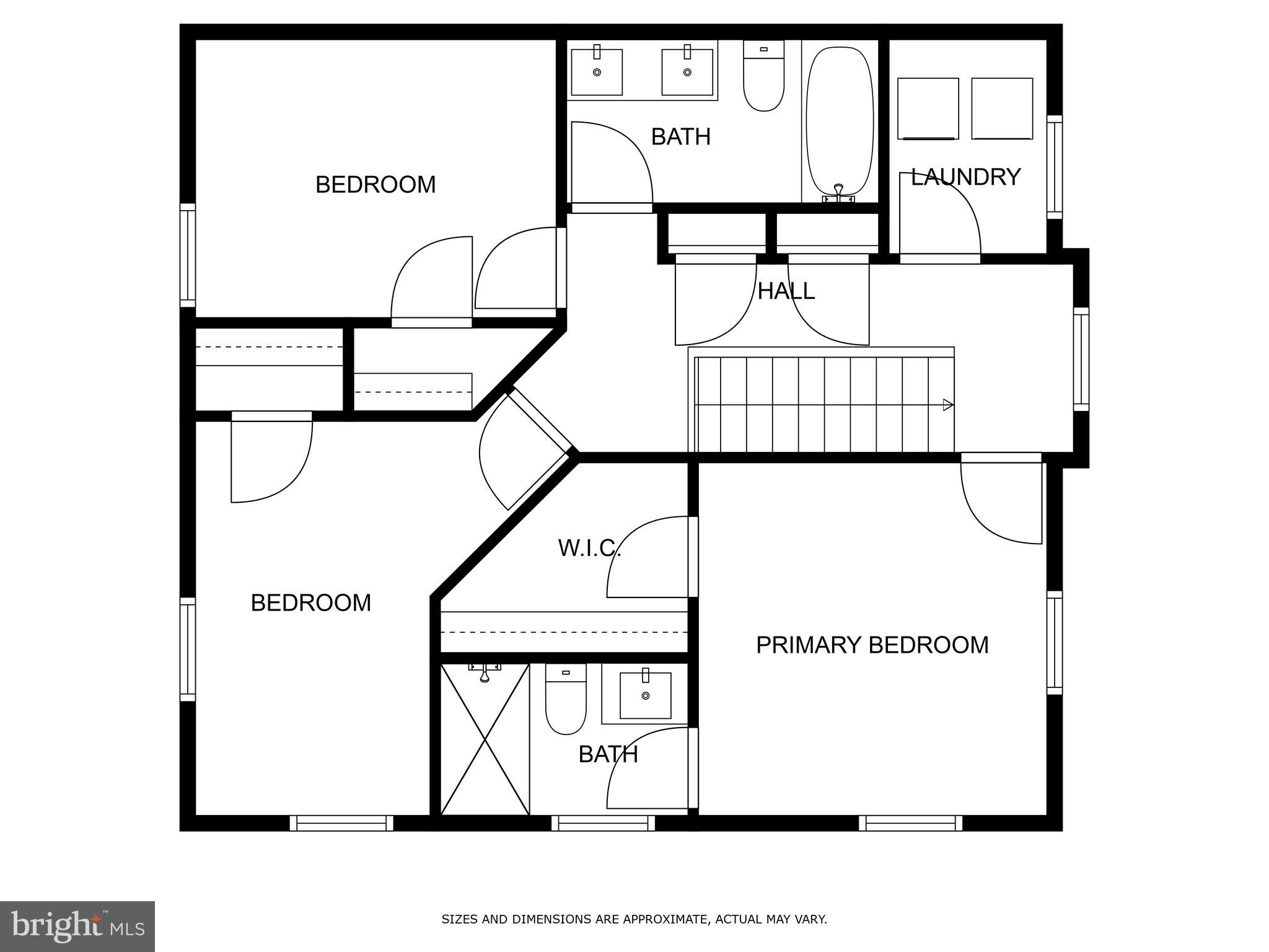 2836 Cameron Road Falls Church, VA 22042 - Photo 34 of 35 UPPER-LEVEL FLOORPLAN