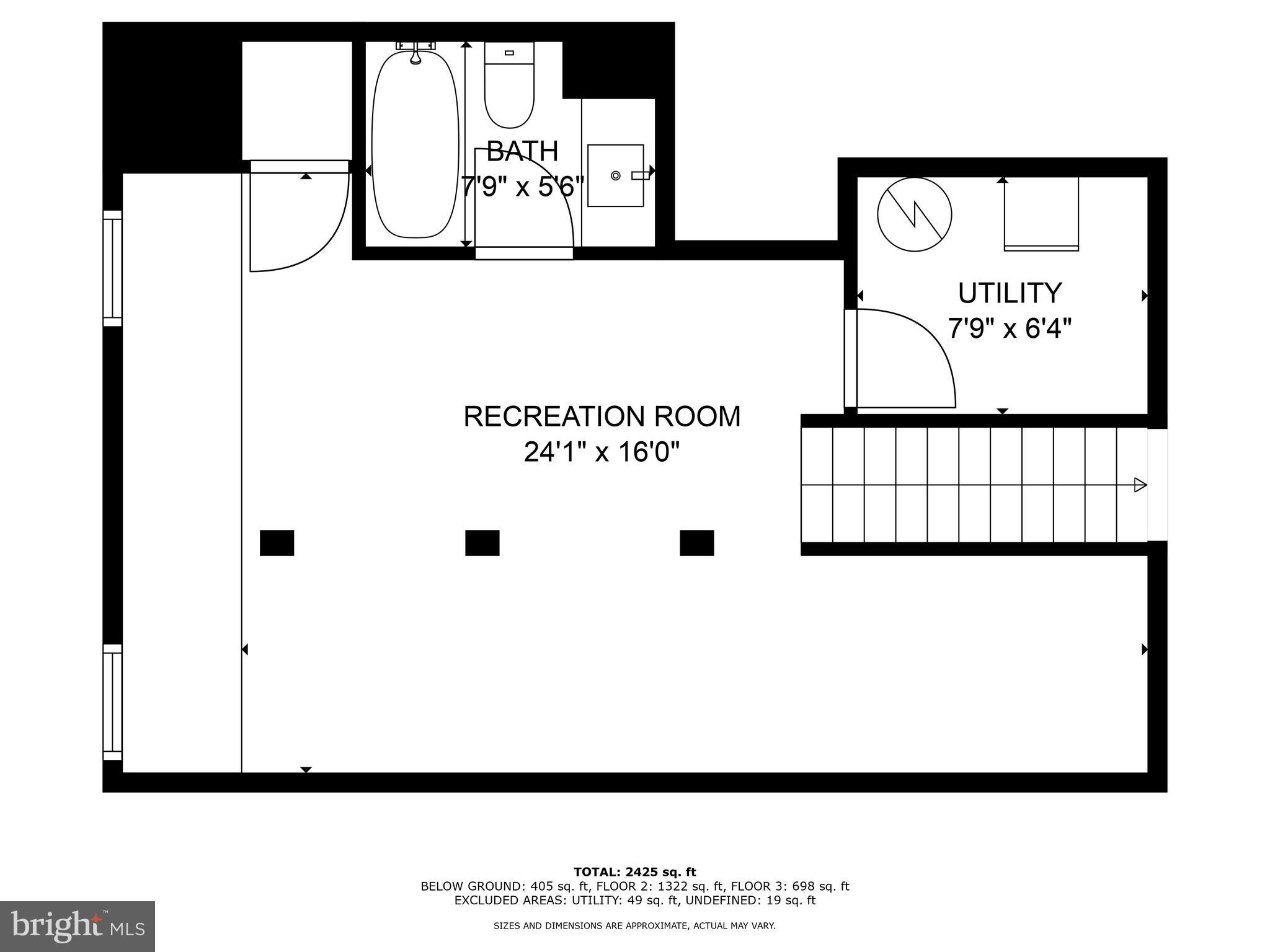 2836 Cameron Road Falls Church, VA 22042 - Photo 35 of 35 BASEMENT FLOORPLAN