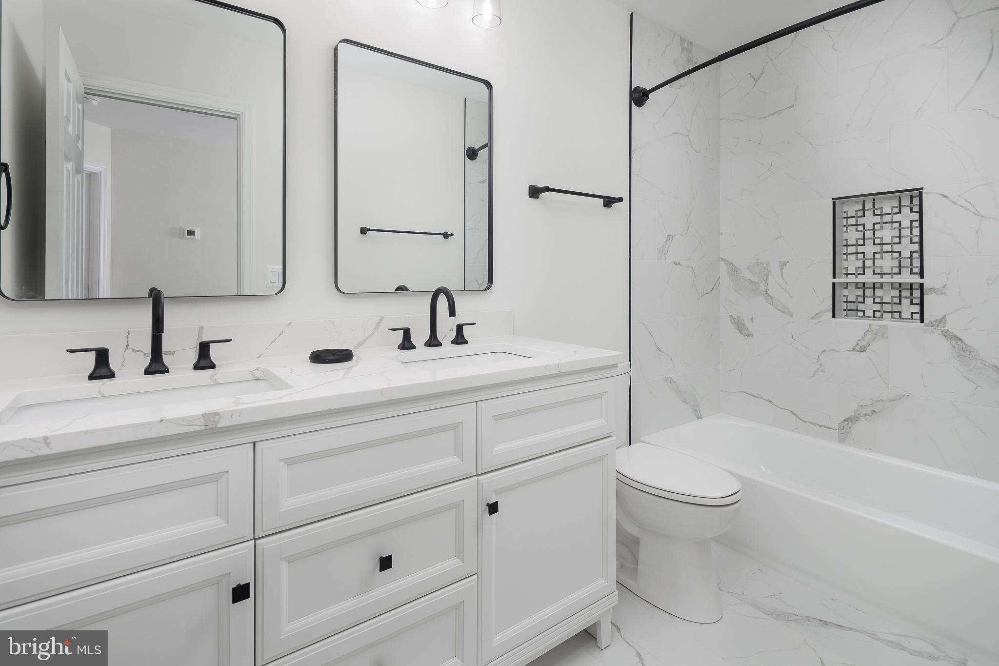 2836 Cameron Road Falls Church, VA 22042 - Photo 4 of 35 UPPER-LEVEL HALL BATH W/ DBL VANITY