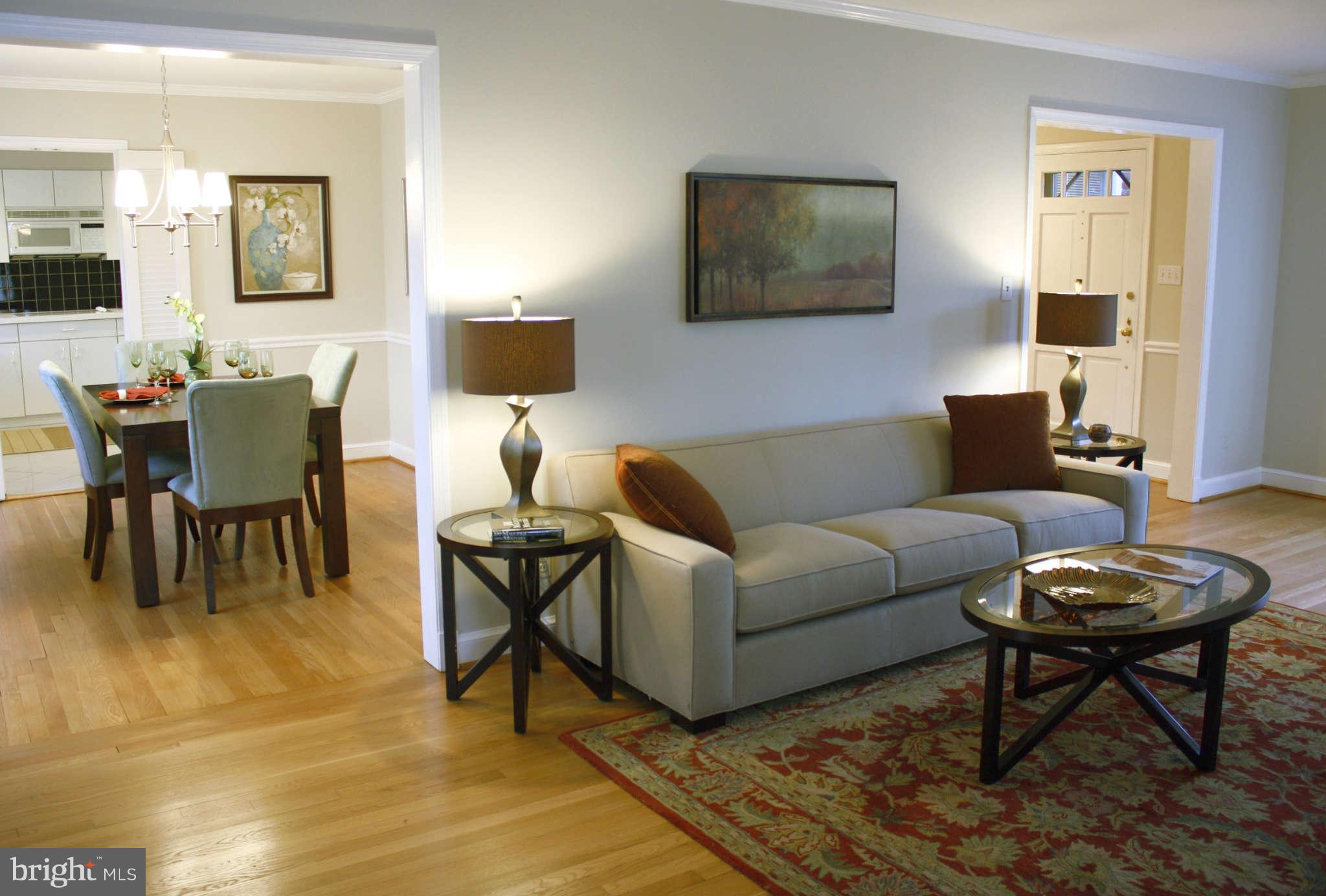 5808 Ridgefield Road Bethesda, MD 20816 - Photo 8 of 25 Living Room, Dining Room, Foyer
