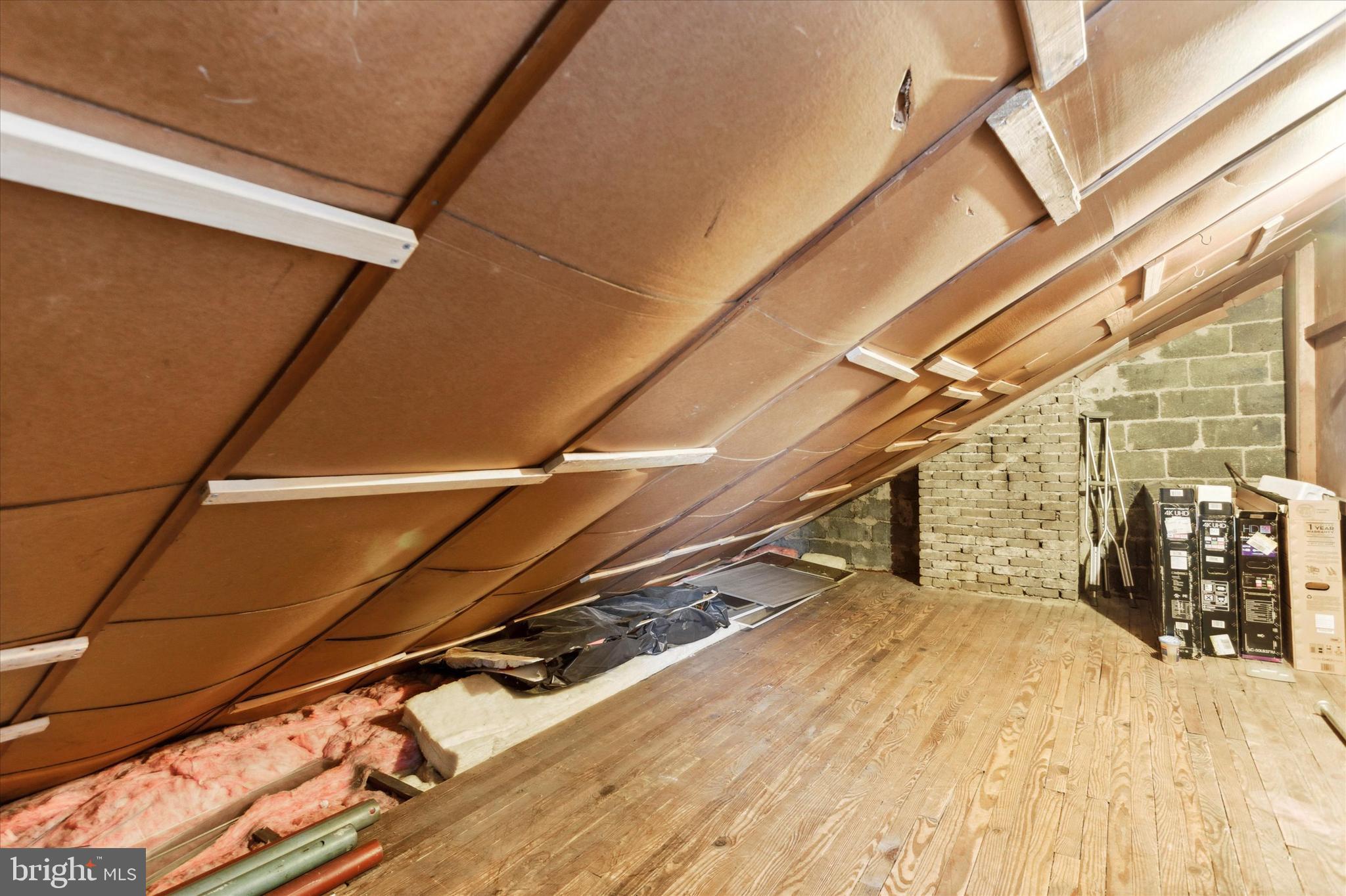 412 Spruce Avenue Upper Darby, PA 19082 - Photo 18 of 25 Unfinished attic space