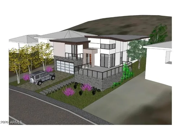 an outdoor view of a house