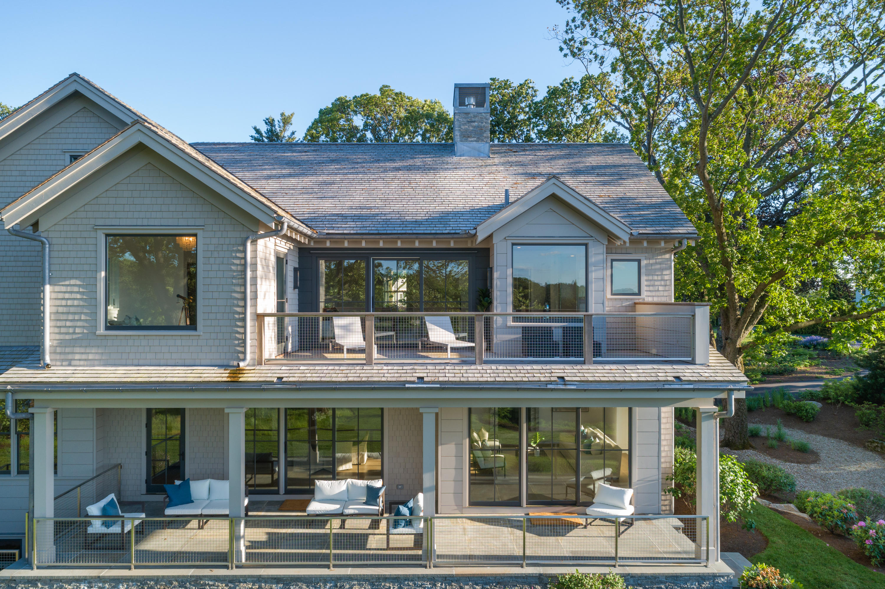 17 Brush Island Road Darien, CT 06820 - Photo 28 of 34 front view of a house with a porch