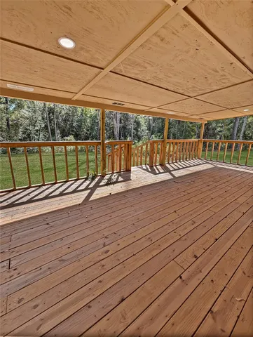 a view of wooden deck