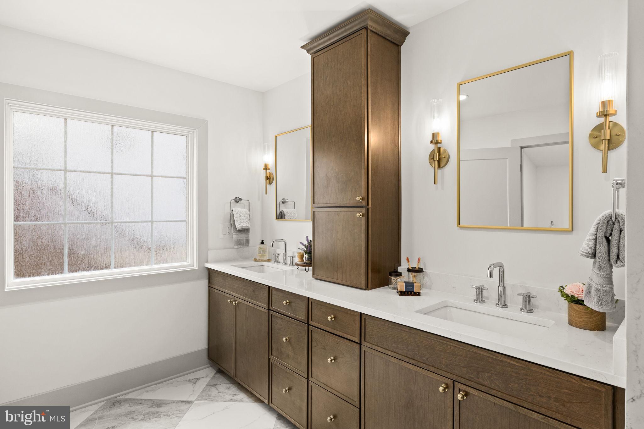 116 Washington Street Locust Grove, VA 22508 - Photo 60 of 130 a bathroom with a double vanity sink mirror and double