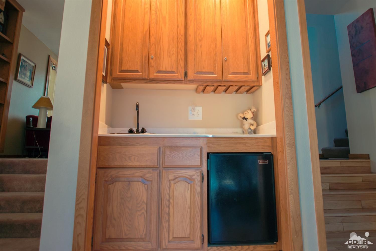 25037 Cougar Road Idyllwild, CA 92549 - Photo 64 of 73 a bathroom with a sink and a mirror