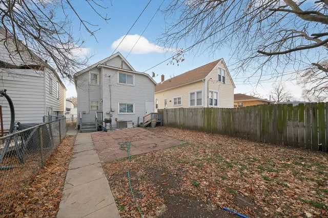 a backyard of a house