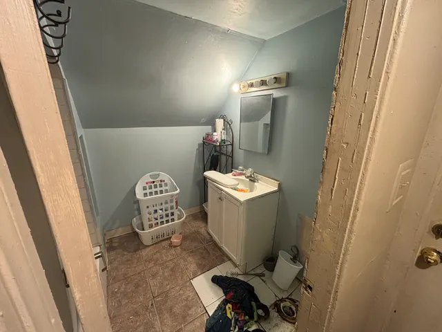 a view of bathroom with a sink