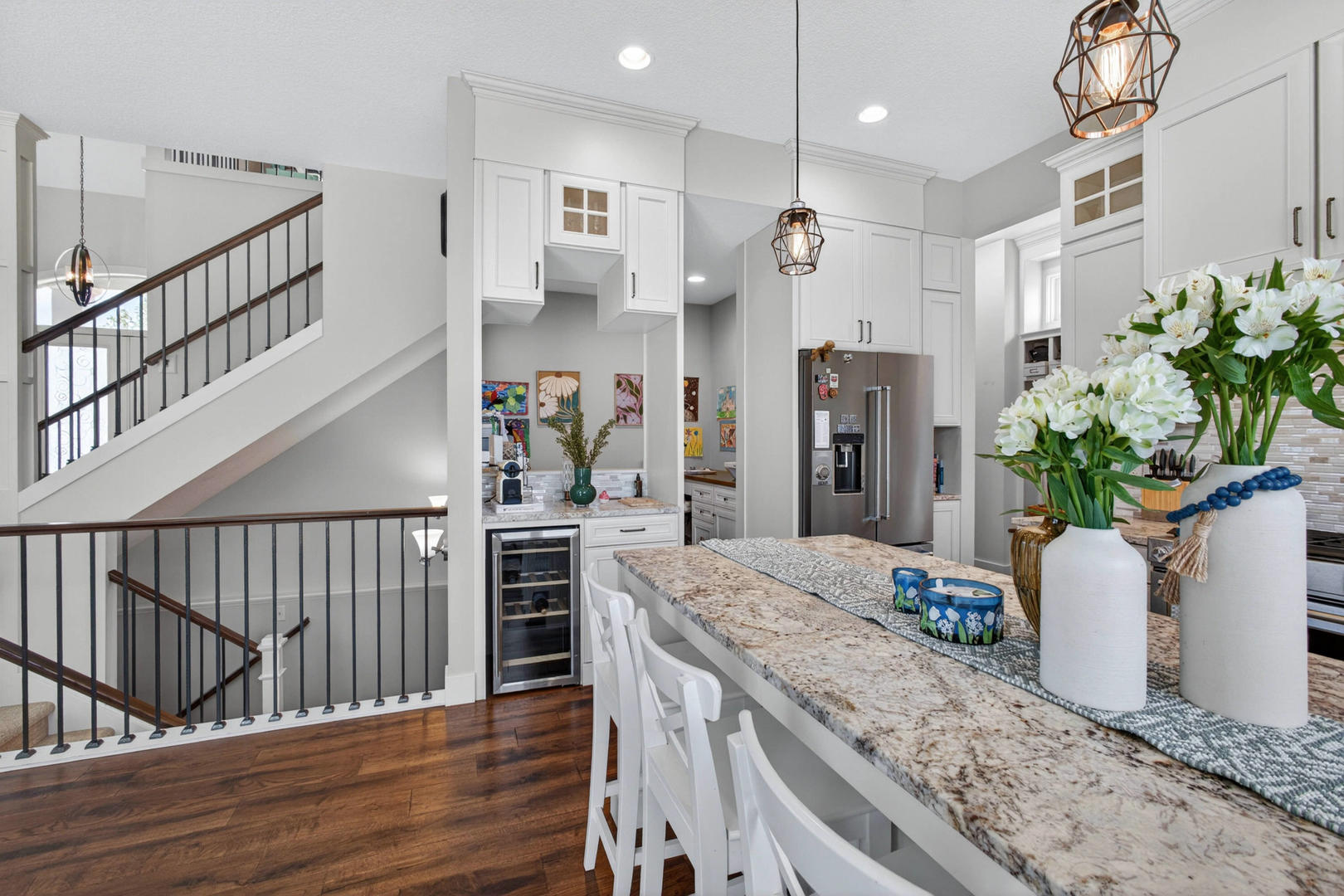 5700 Emily Road Bettendorf, IA 52722 - Photo 15 of 58 a kitchen view with table and chairs