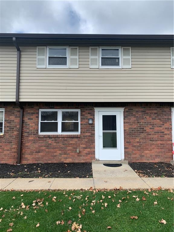 a front view of a house