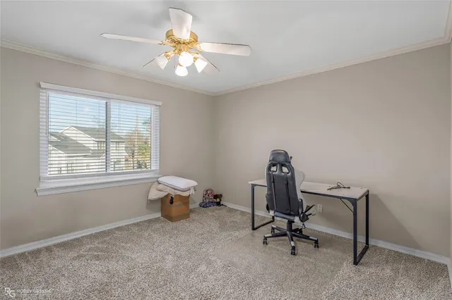 a view of workspace with a window