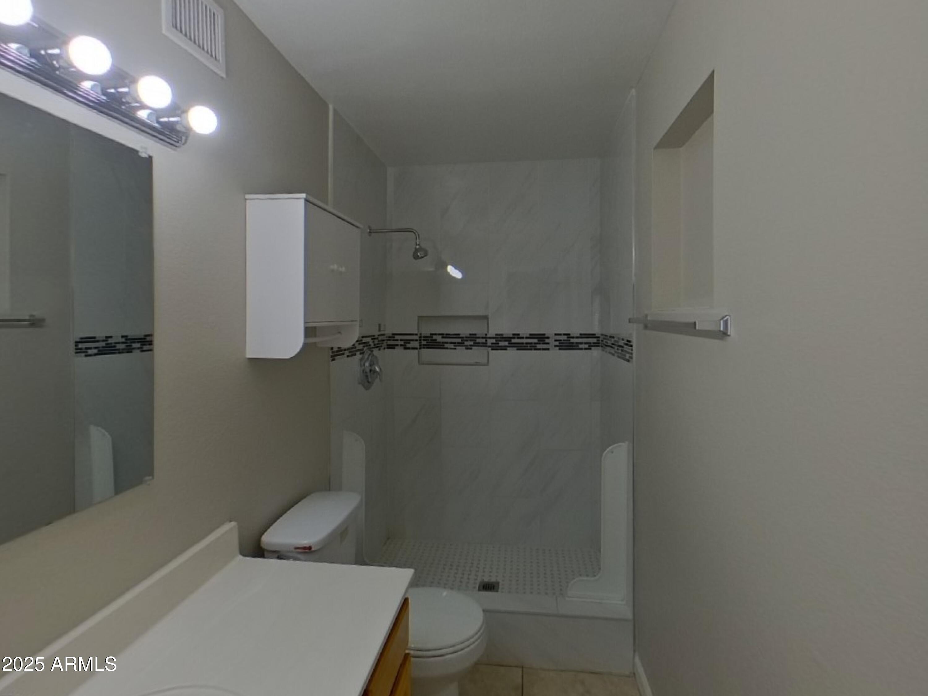 845 South Vineyard Mesa, AZ 85210 - Photo 12 of 26 a bathroom with a shower and toilet