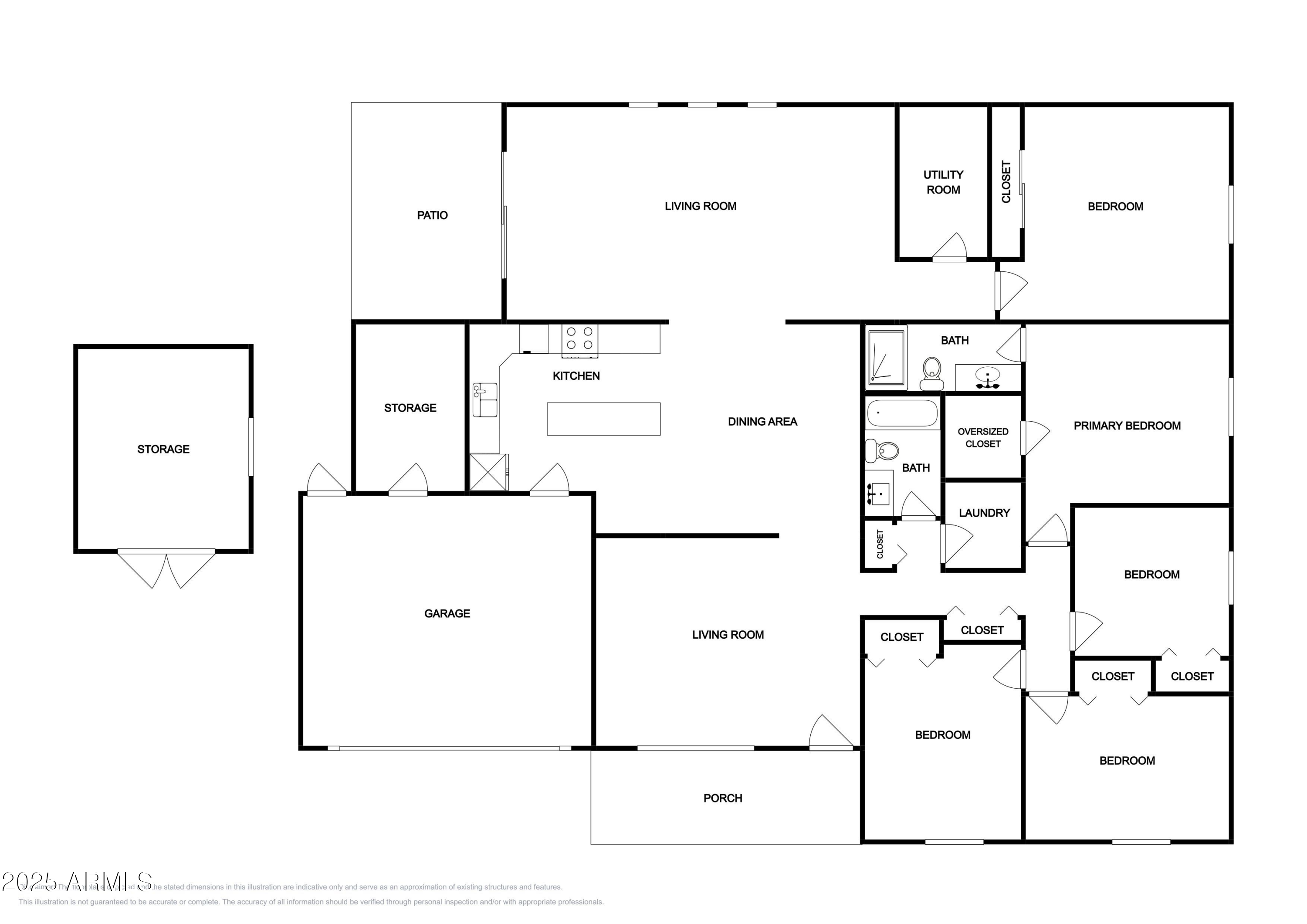 845 South Vineyard Mesa, AZ 85210 - Photo 24 of 26 a picture of a floor plan