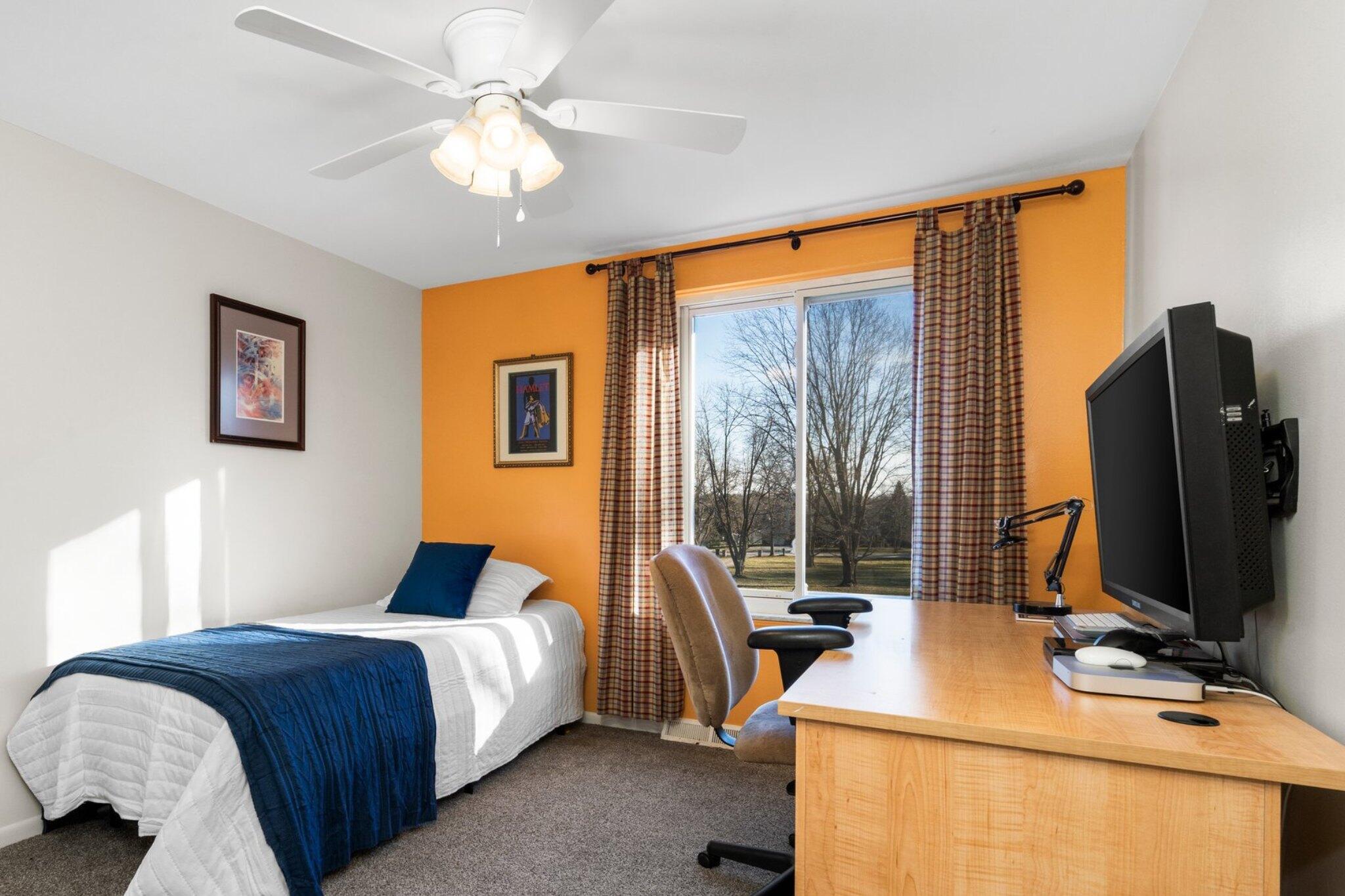 124 Triangle Lake Road Howell, MI 48843 - Photo 39 of 66 Orange Bedroom Triangle Lake Cropped