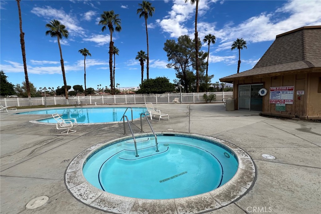 119 Del Mar Rancho Mirage, CA 92270 - Photo 40 of 40 a view of a house with a swimming pool