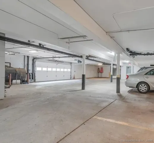 a view of a car garage