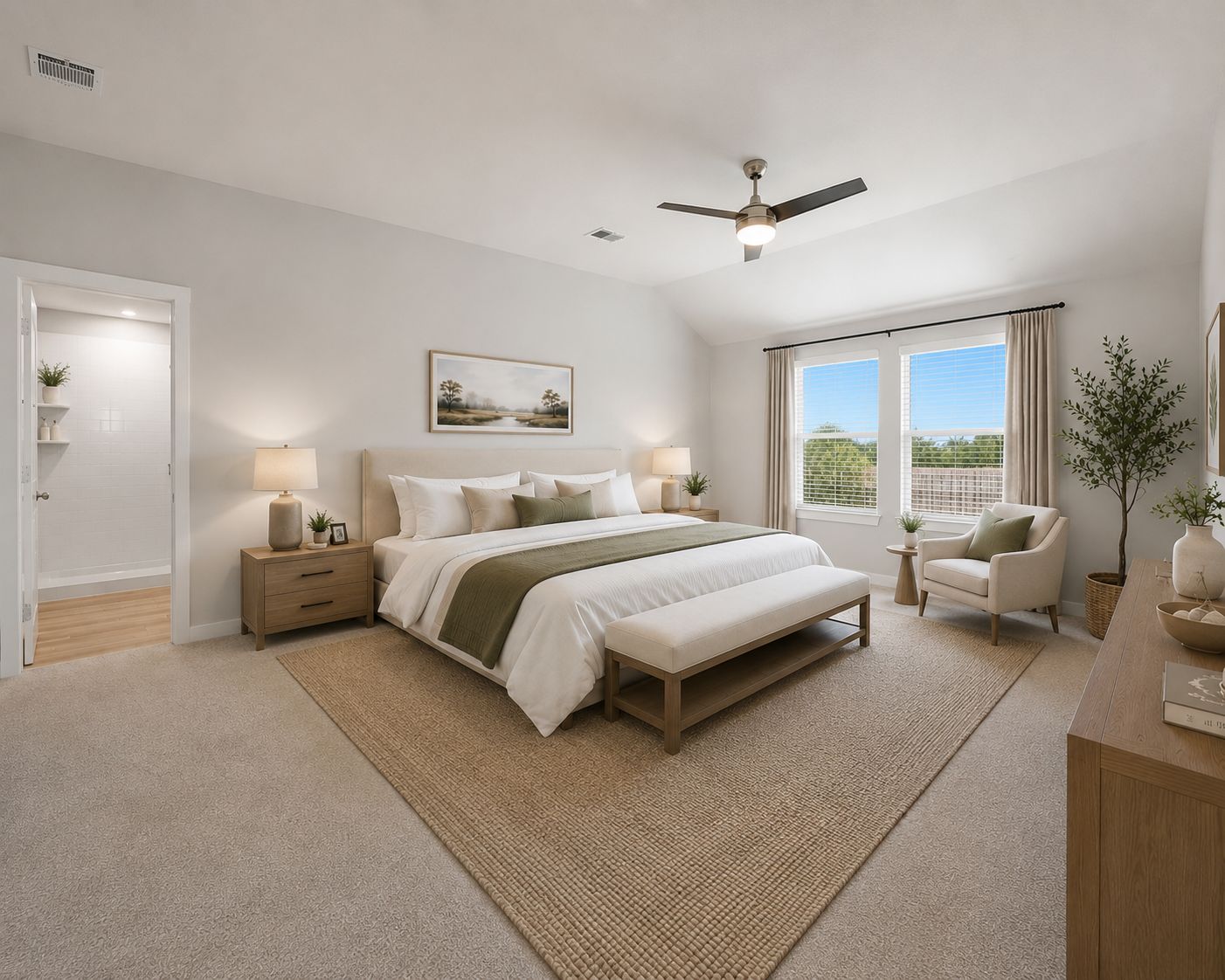 1024 Tipton Street Georgetown, TX 78633 - Photo 9 of 32 Relax in a generously proportioned bedroom featuring ample natural light and plush carpeting.