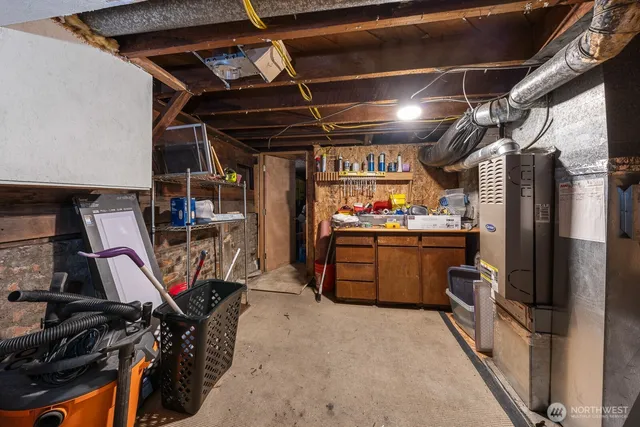 a view of a storage room