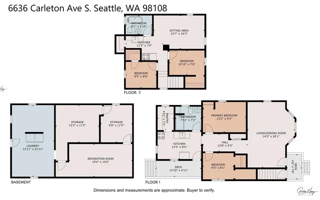 $650,000 | 6636 Carleton Avenue South, Seattle, WA 98108