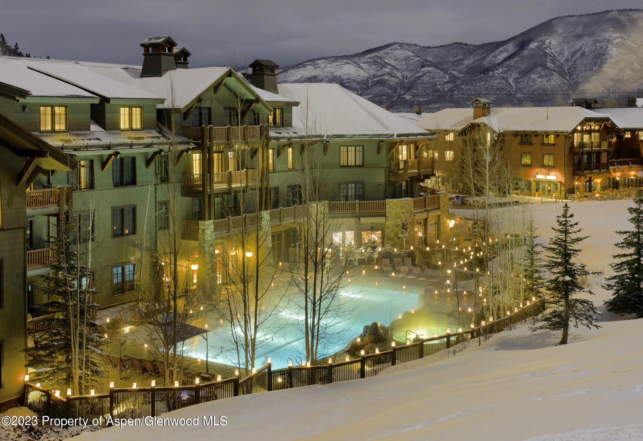 75 Prospector Road, Unit 83012 Aspen, CO 81611 - Photo 2 of 30 ExtNight_300_2188x1500