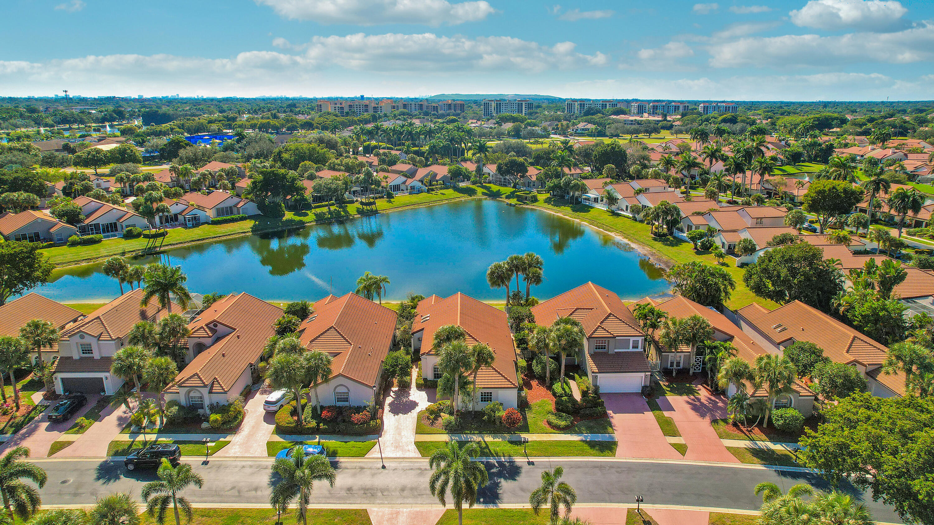 7283 Via Palomar Boca Raton, FL 33433 - Photo 39 of 43 an aerial view of residential houses with outdoor space and river