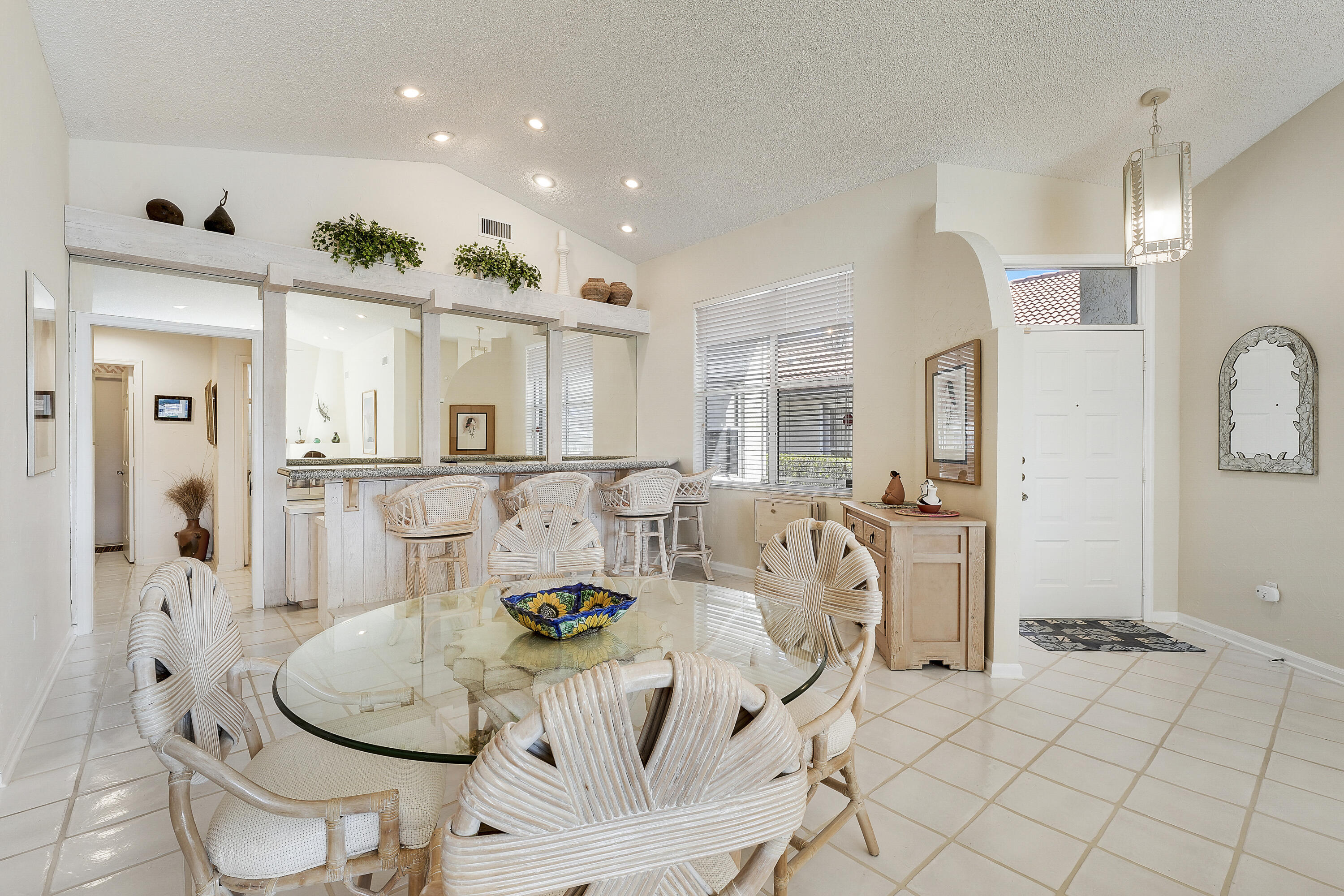 7283 Via Palomar Boca Raton, FL 33433 - Photo 9 of 43 a living room with furniture kitchen view and large windows