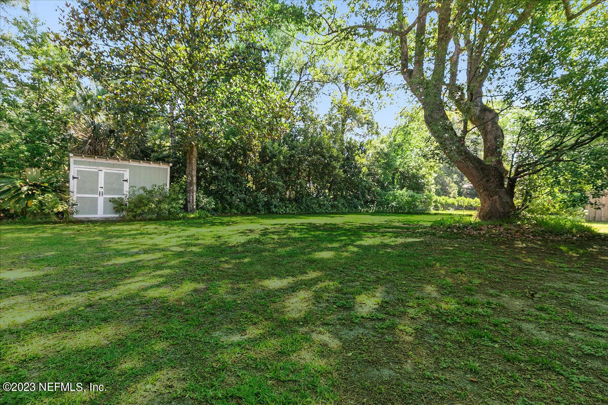 8543 Synhoff Drive Jacksonville, FL 32216 - Photo 18 of 19 a backyard of a house with lots of green space