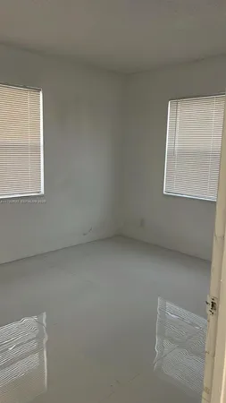 a view of a small space with window