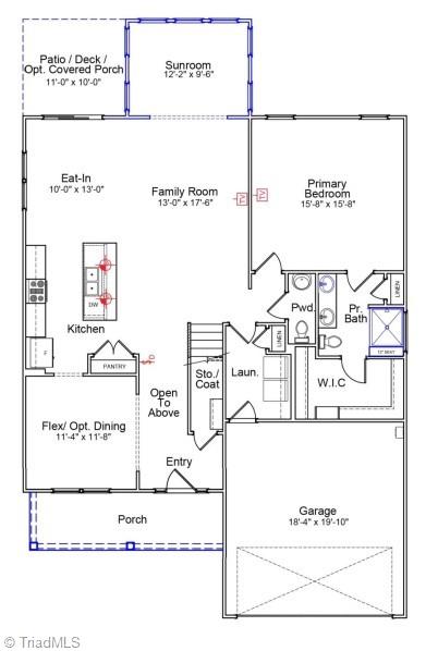 2133 Channel Street Graham, NC 27253 - Photo 2 of 3 First Floor Layout