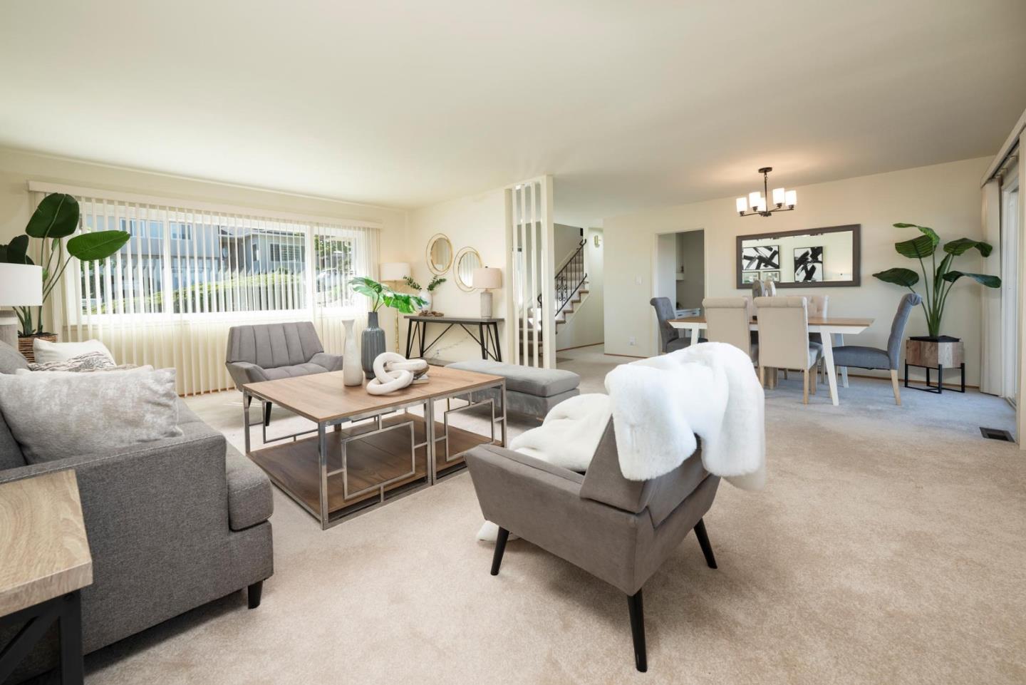 1255 Tuolumne Road Millbrae, CA 94030 - Photo 7 of 42 a living room with furniture and a large window