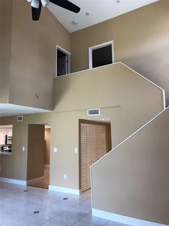 a view of a livingroom with an empty space