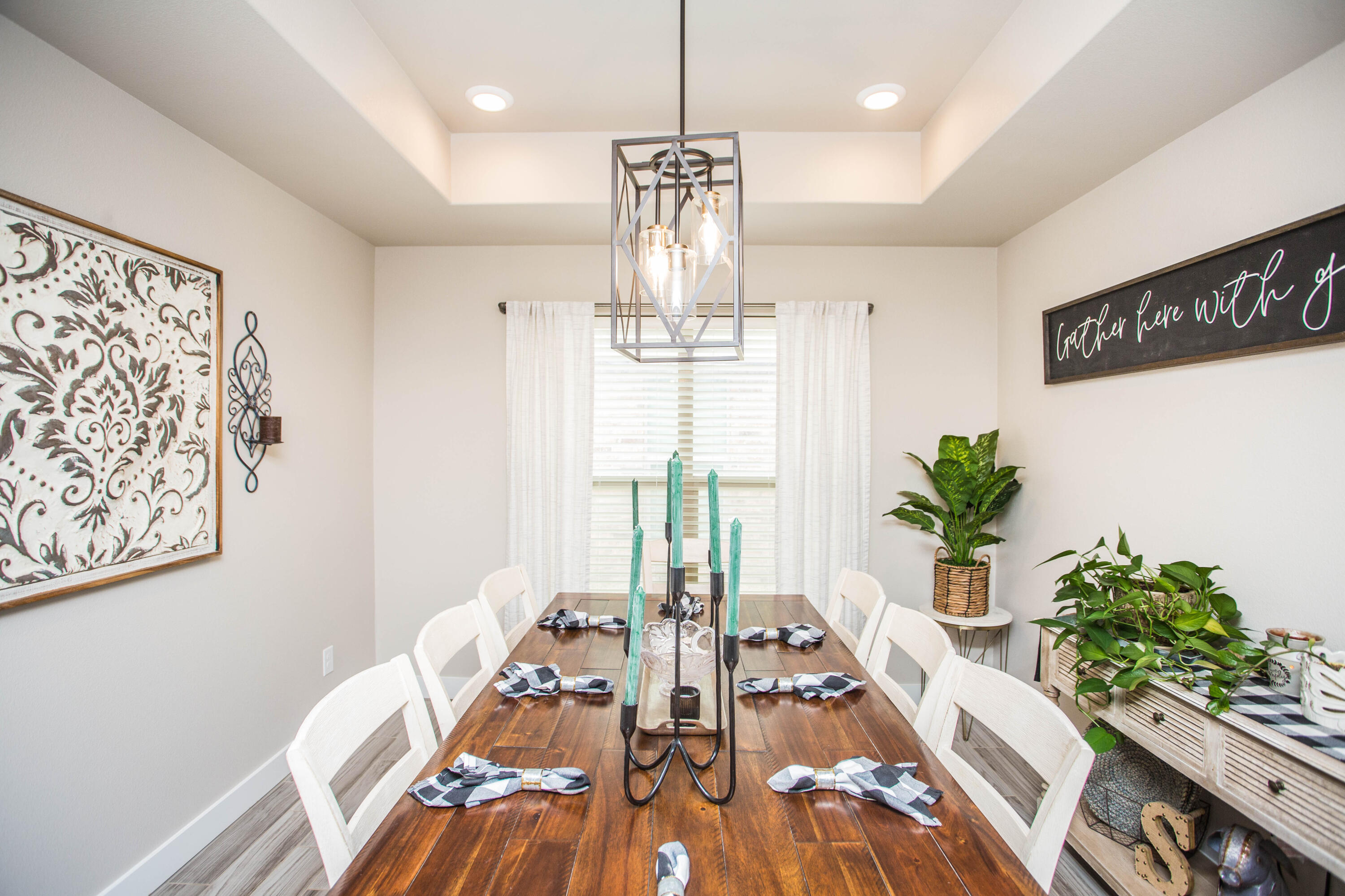 1932 142nd Street Lubbock, TX 79423 - Photo 5 of 38 a view of a dining room with furniture window and wooden floor
