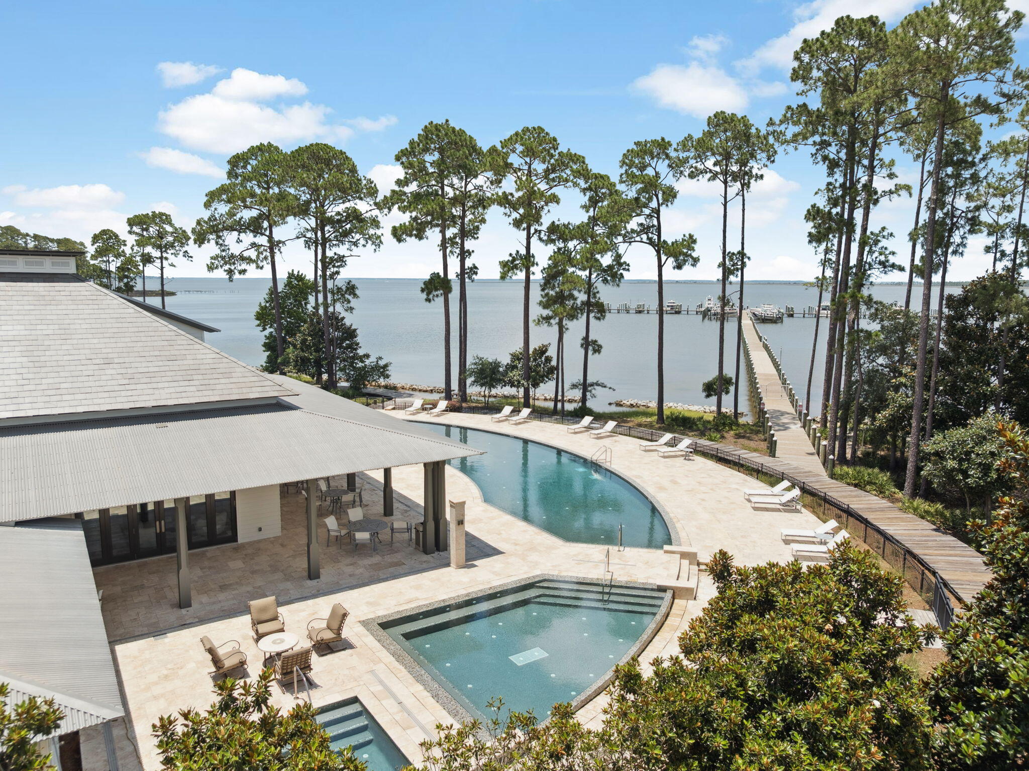 15 Parish Santa Rosa Beach, FL 32459 - Photo 120 of 122 a view of a swimming pool with a patio and a yard
