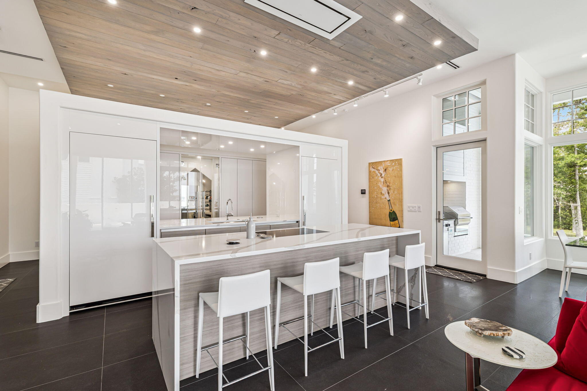 15 Parish Santa Rosa Beach, FL 32459 - Photo 18 of 122 a large dining space with stainless steel appliances granite countertop a dining table and chairs