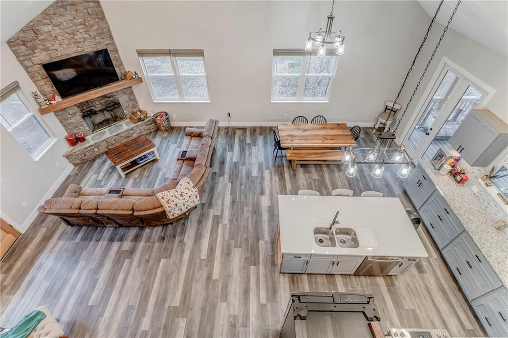 1172 Hunter Drive Ranger, GA 30734 - Photo 44 of 78 a view of a living room with furniture and a flat screen tv