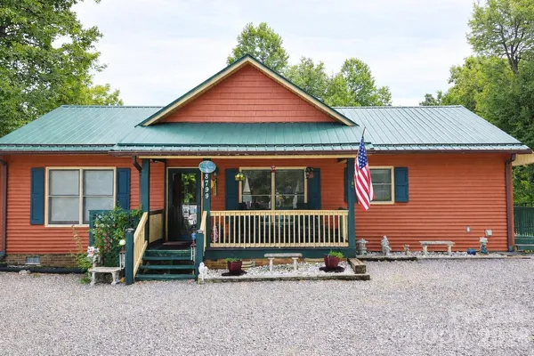 front view of a house with a porch