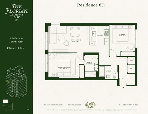 $2,100,000 | 350 East 18th Street, Unit 8D | Gramercy