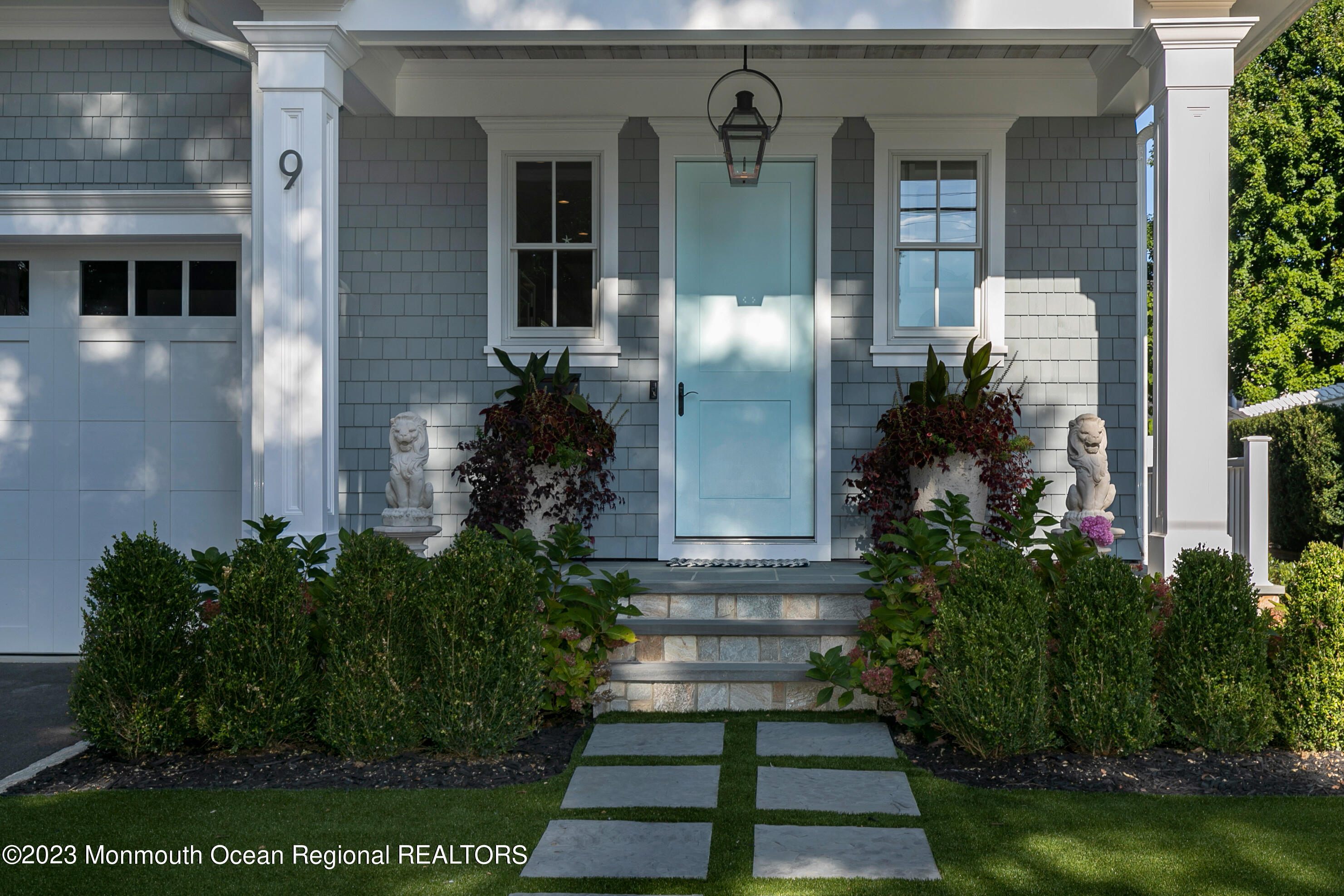 9 Allen Street Rumson, NJ 07760 - Photo 29 of 43 a front view of a house with a yard