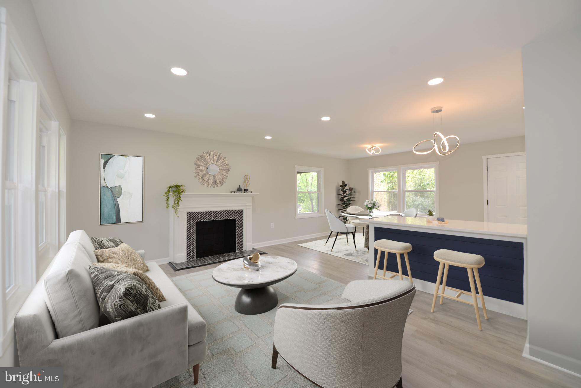 Virtually Staged - Living Dining Room