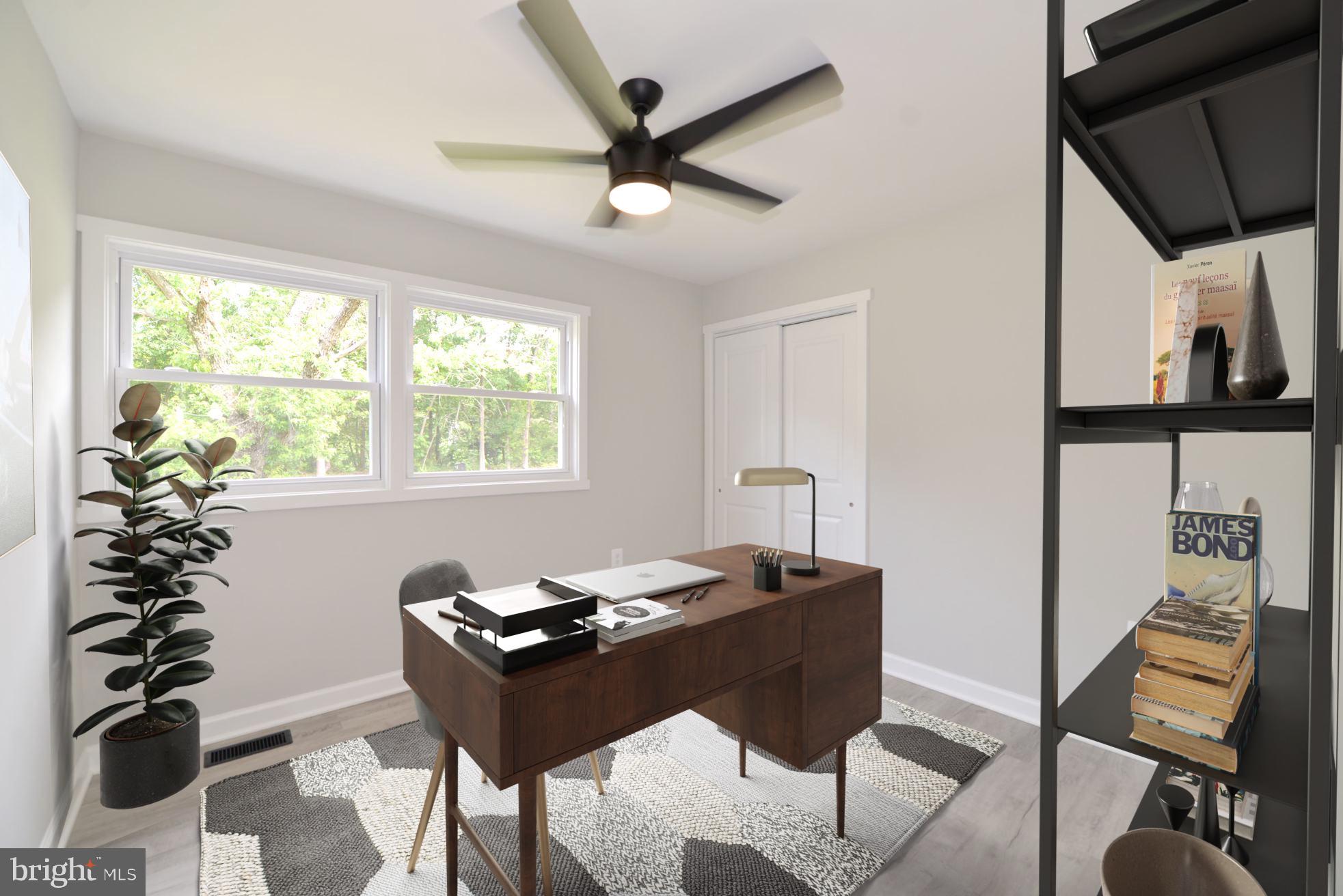 Virtually Staged Bedroom `1
