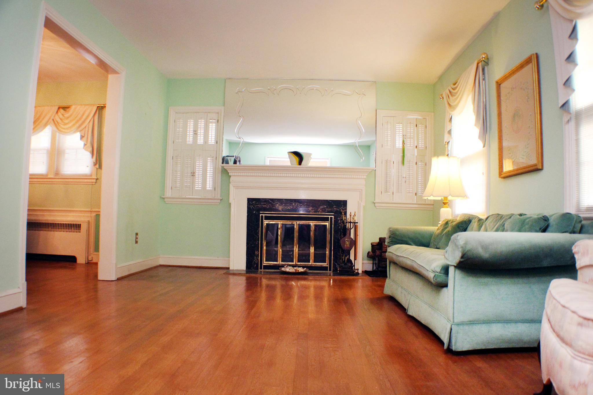 1409 Kalmia Road Northwest Washington, DC 20012 - Photo 3 of 30 Living Room With Fireplace