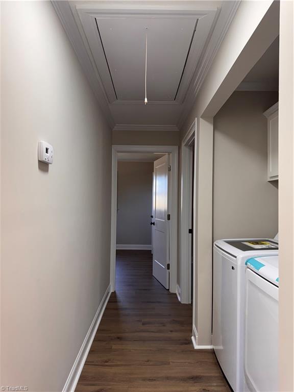 2082 Hedrick Mill Road Lexington, NC 27292 - Photo 21 of 24 Hallway with laundry. Brand new Washer & Dryer included